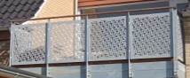 Perforaties van RMIG gebruikt voor balustrades